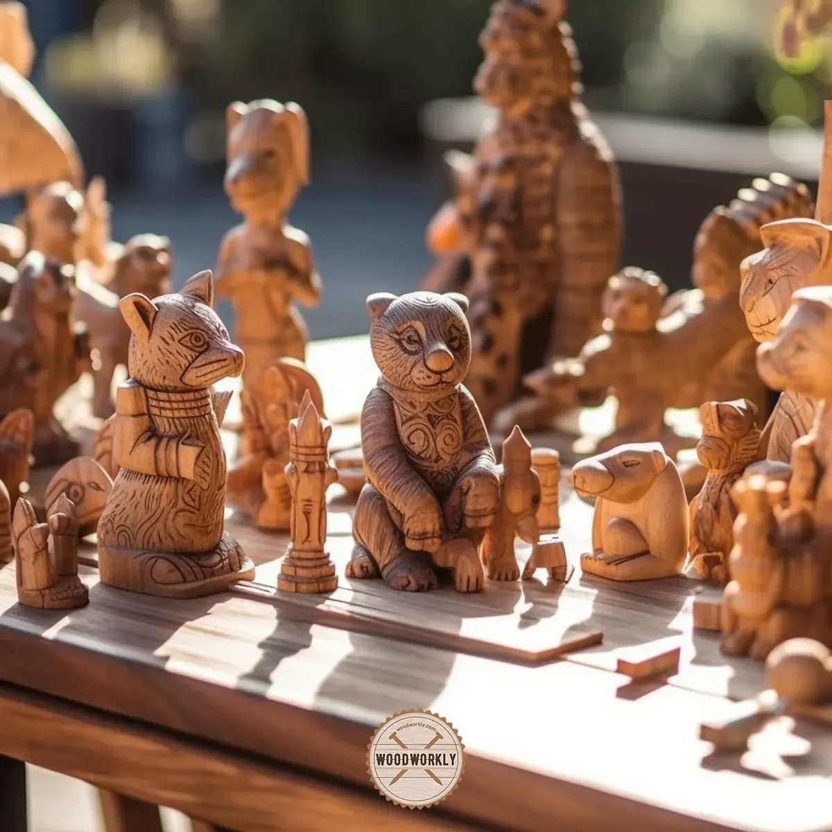 wood carved toys