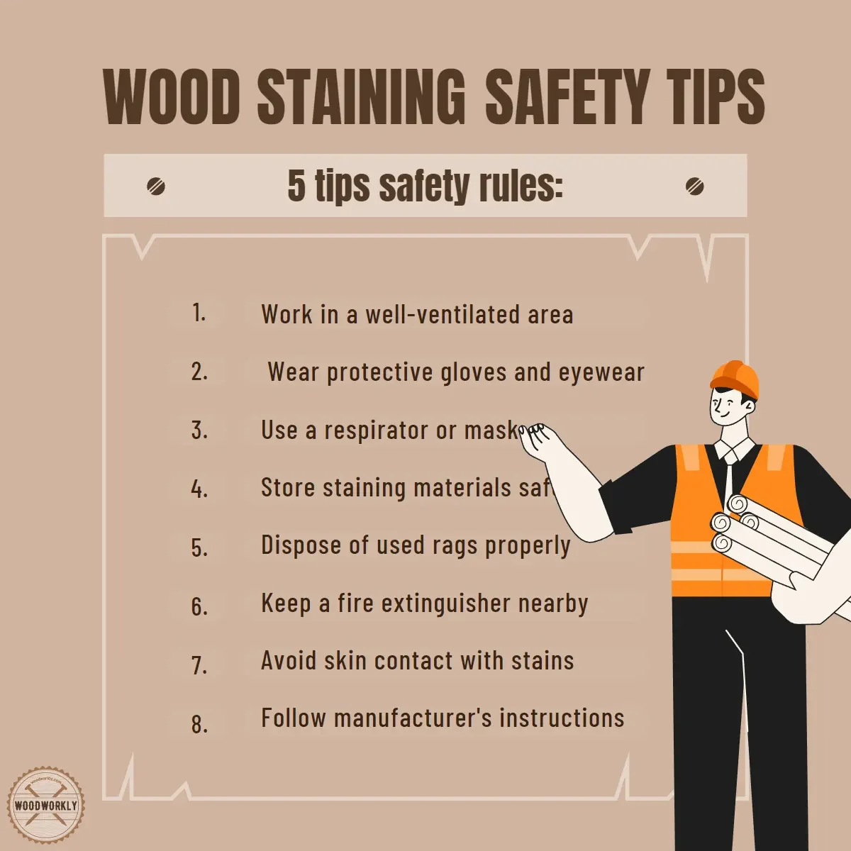 wood staining safety tips