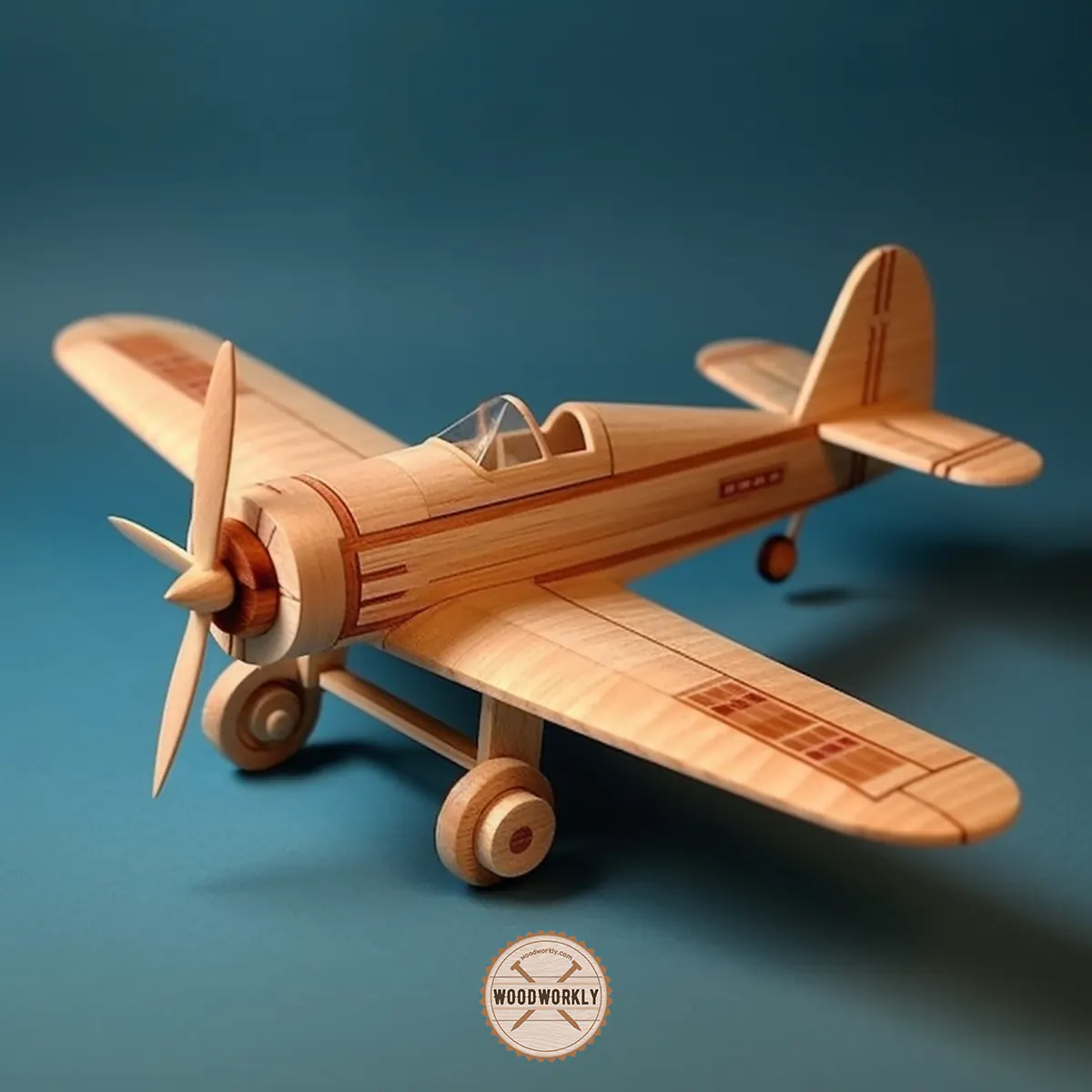 Balsa wood model airplane