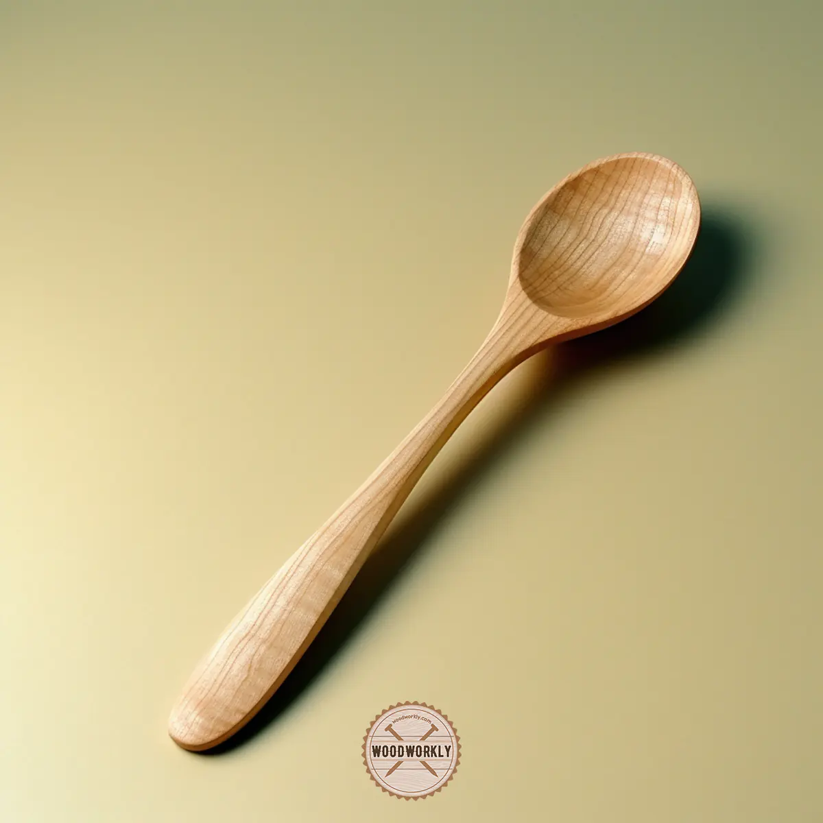 Basswood carved spoon