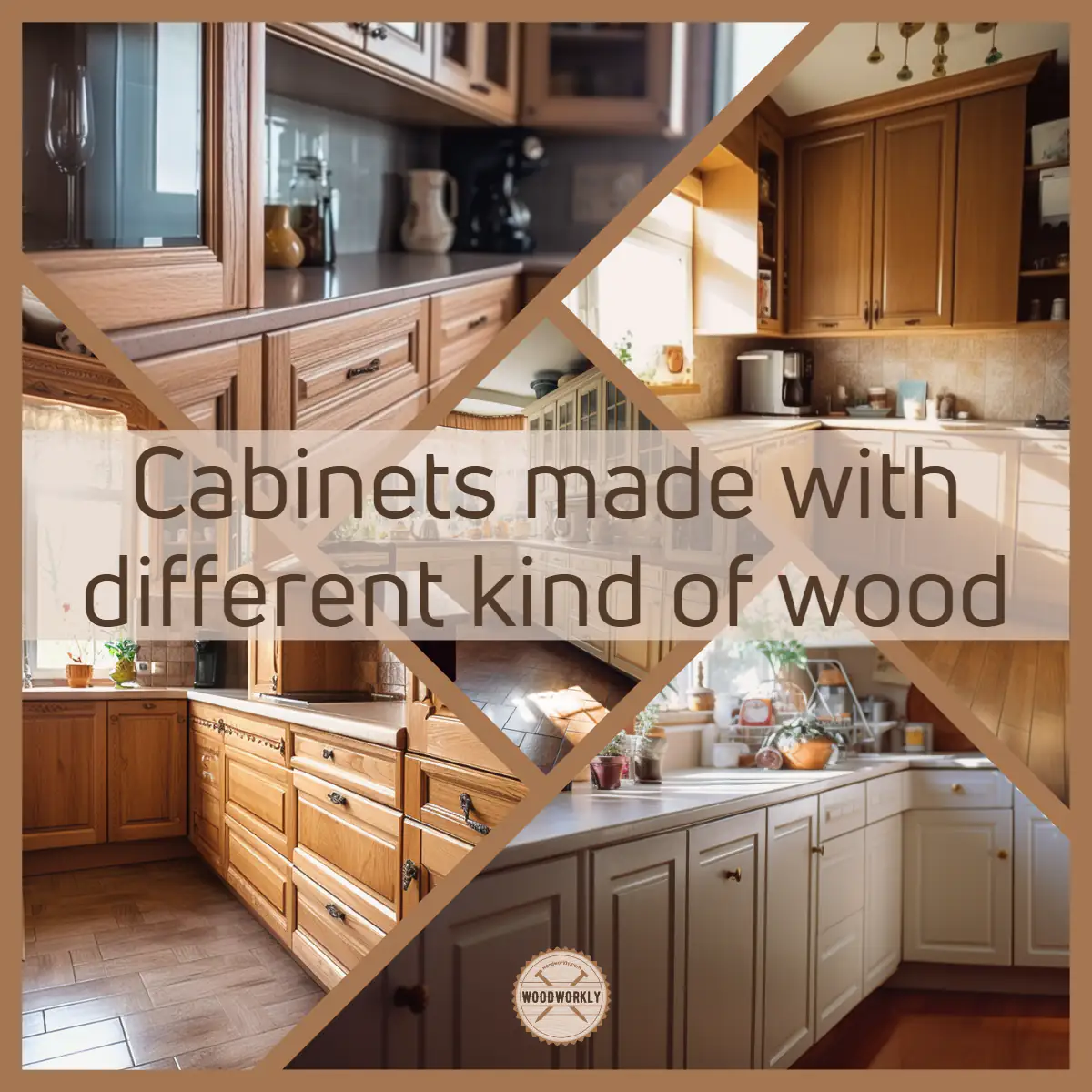 Cabinets made with different kind of wood