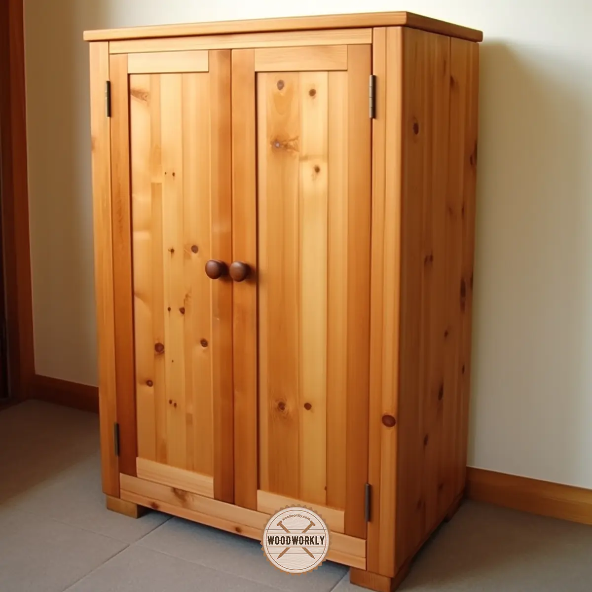 Cedar wood cupboard