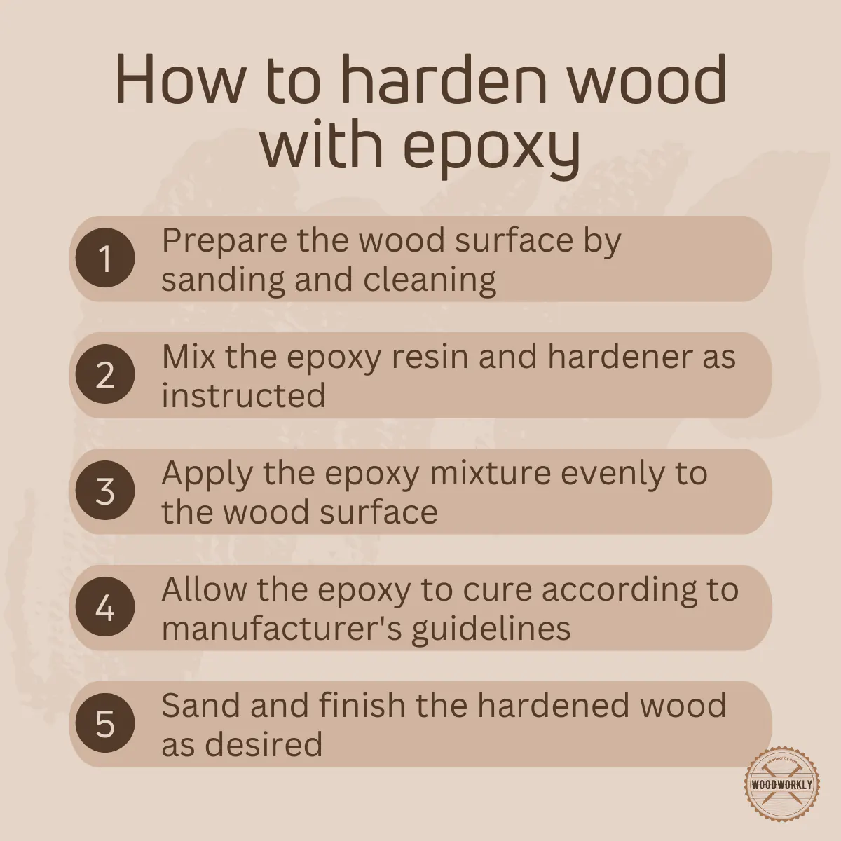 How to harden wood with epoxy