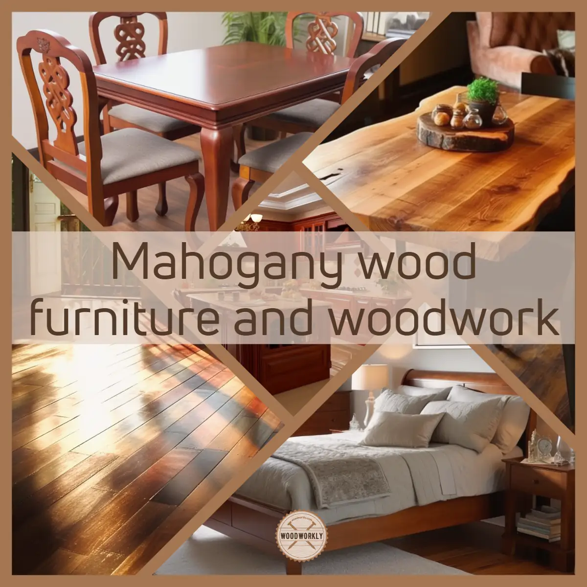 Mahogany wood furniture and woodwork