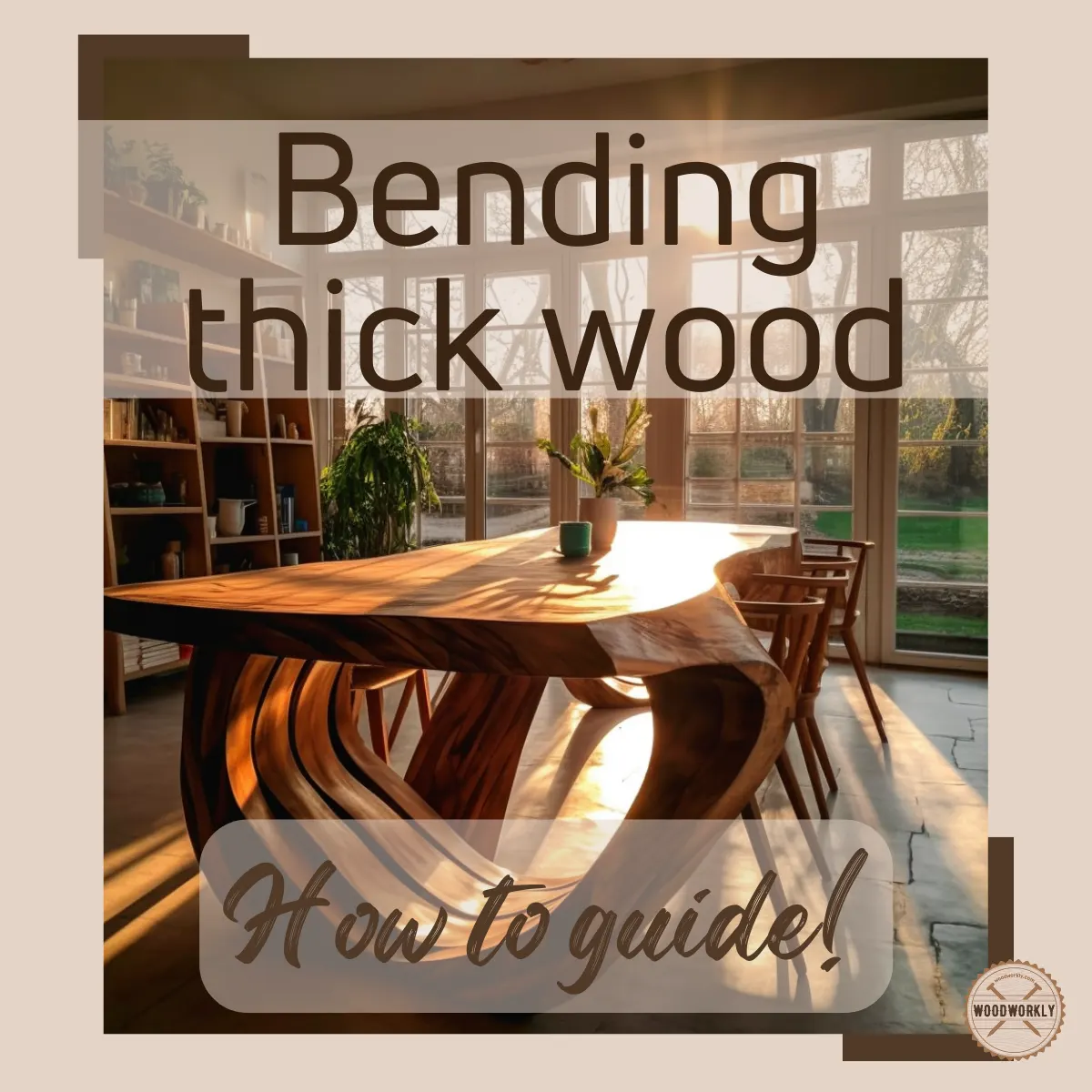 how to bend thick wood