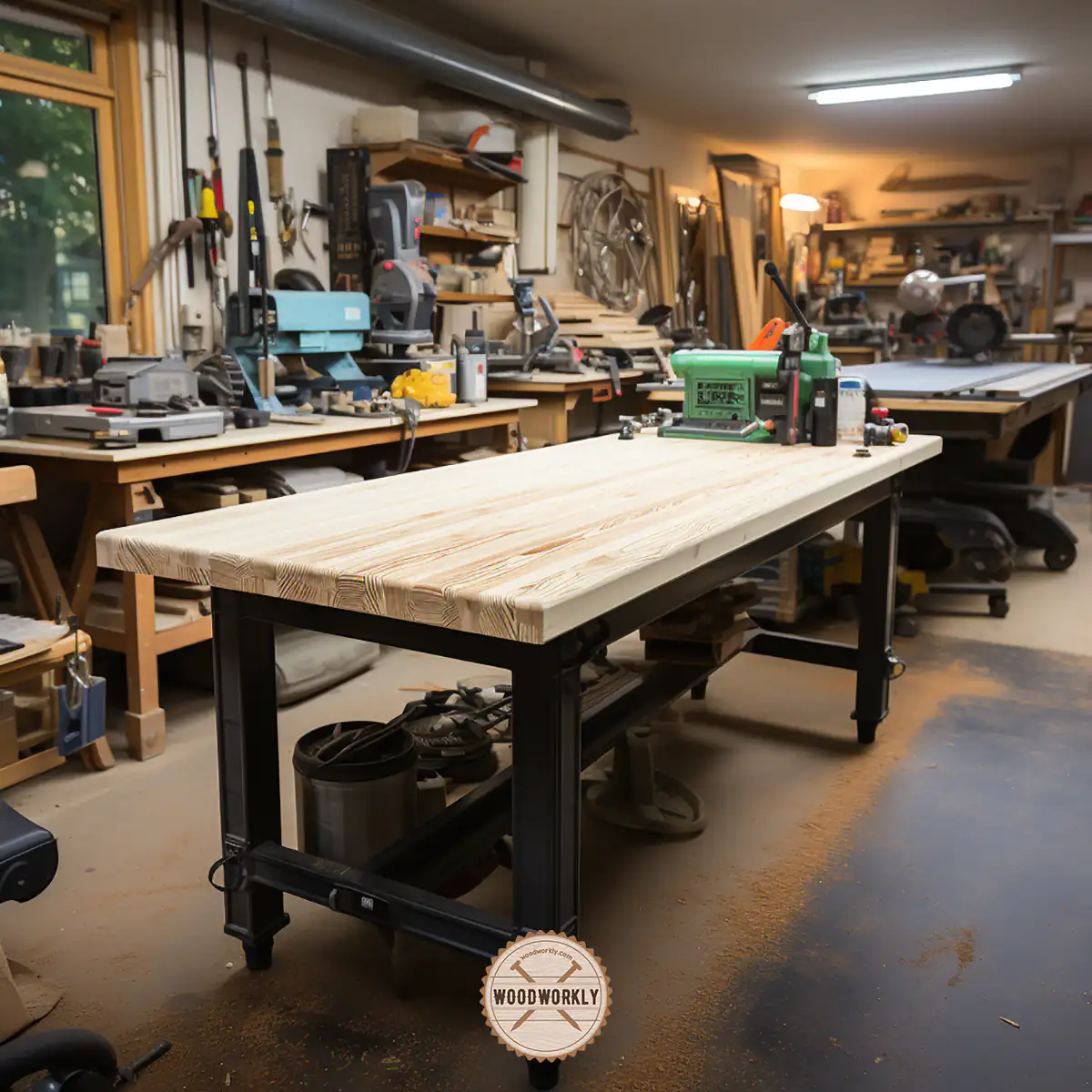 Alder wood woodworking table