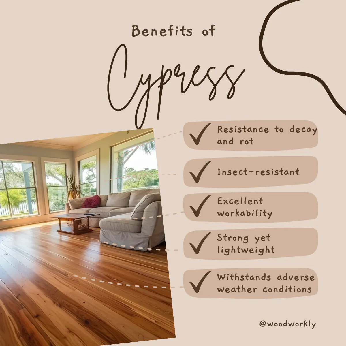 Benefits of cypress wood