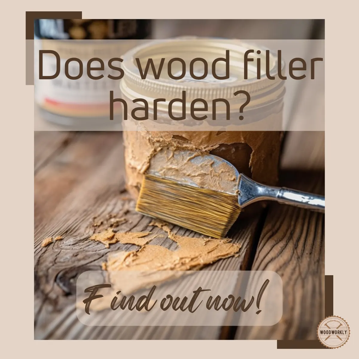Does wood filler harden