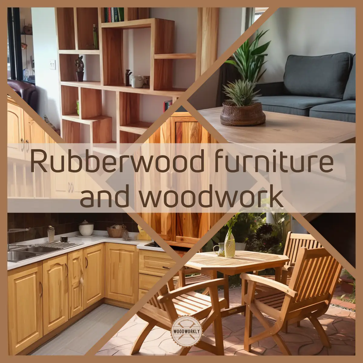 Rubberwood furniture and woodwork