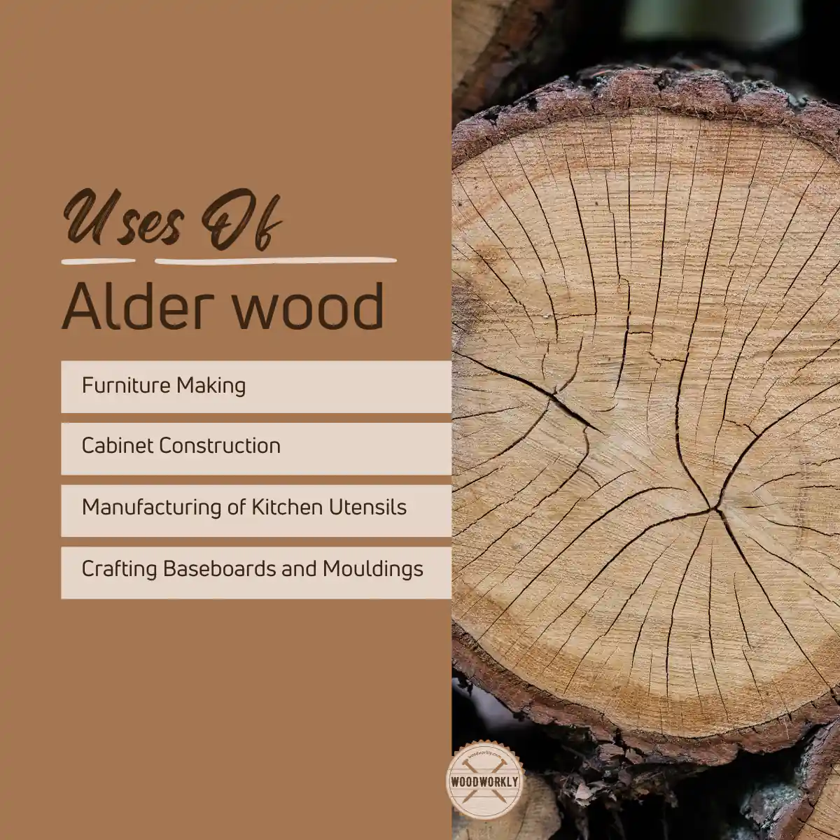 Uses of alder wood