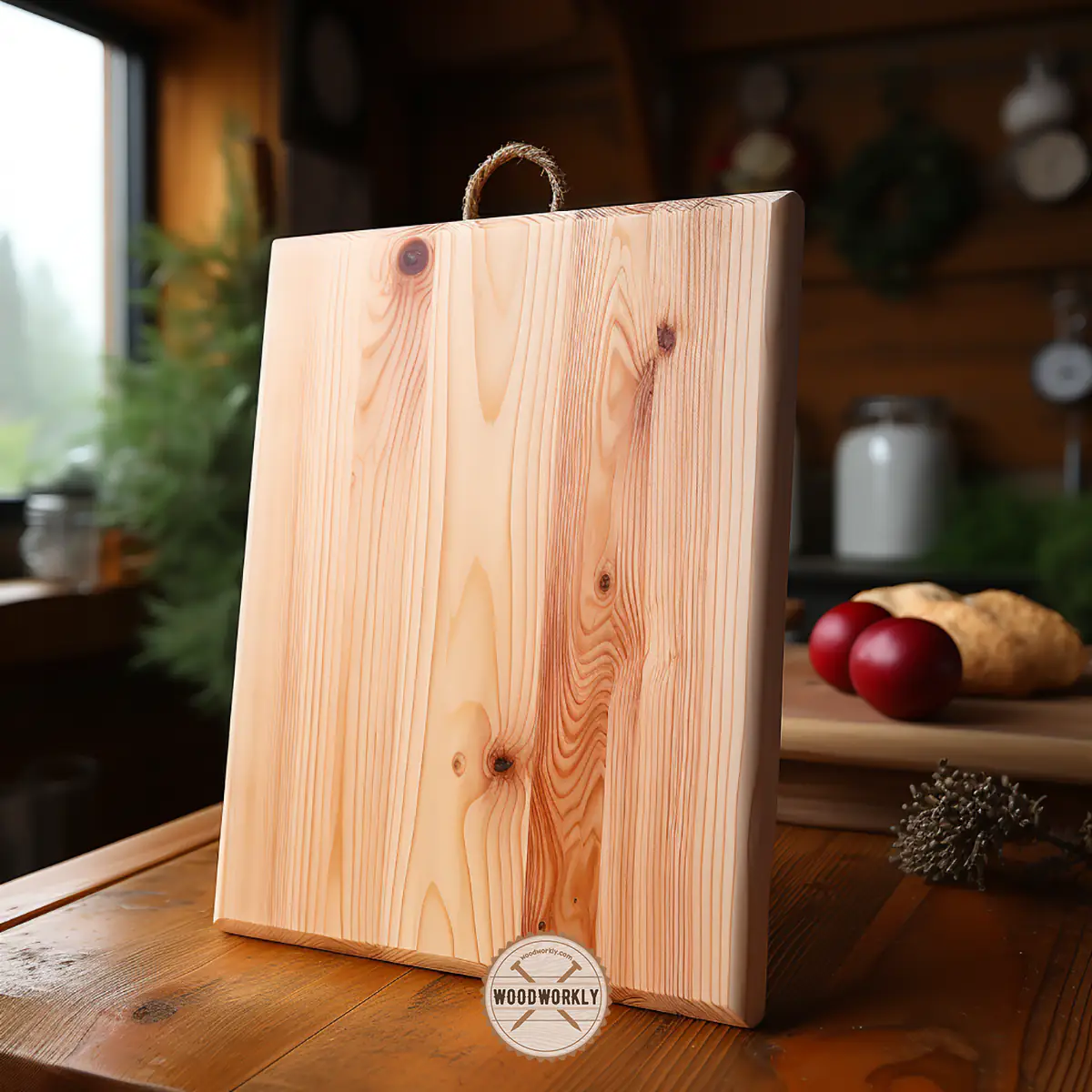 Cedar wood cutting board