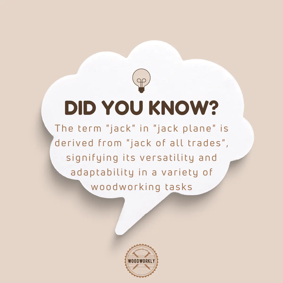 Did you know fact about jack plane