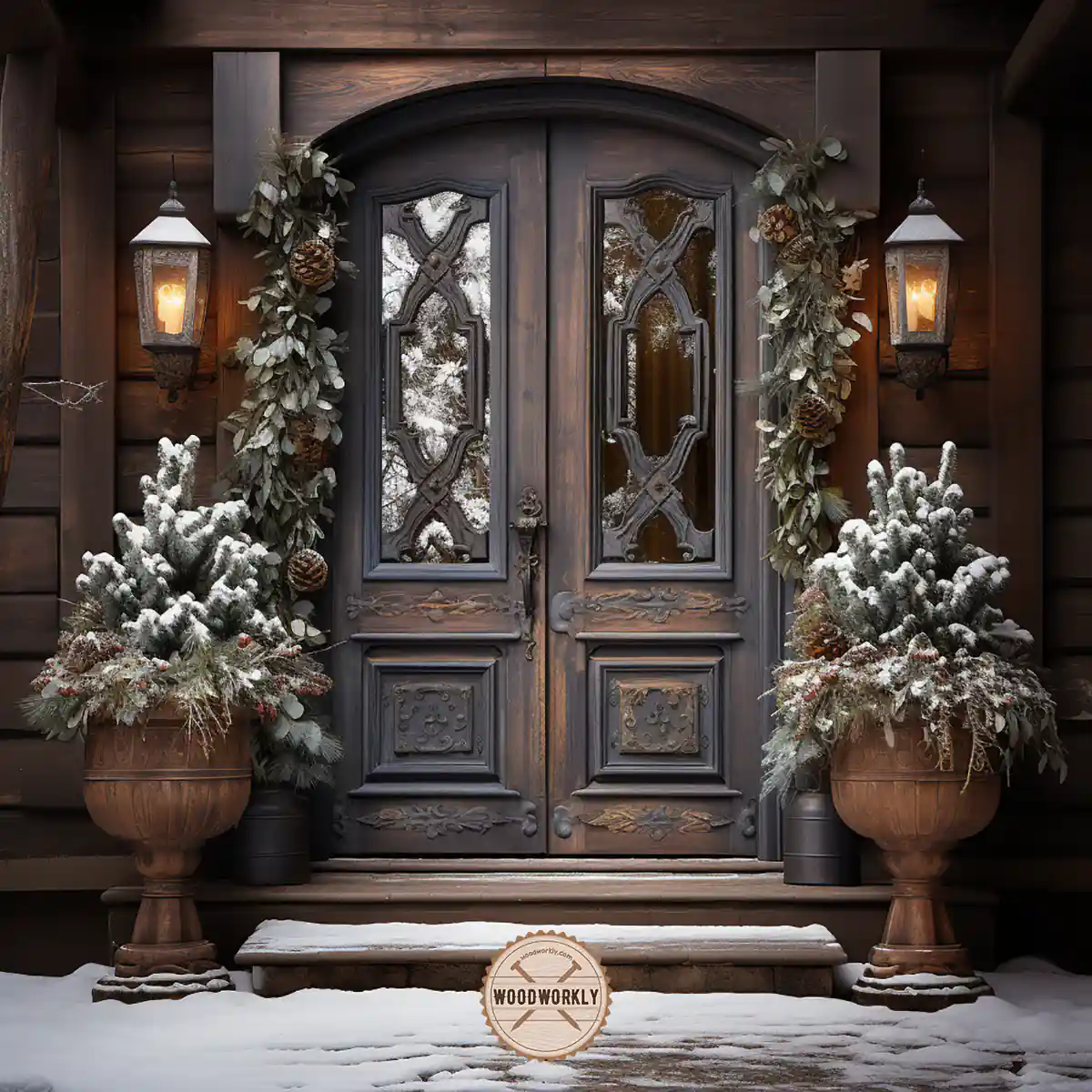Front door in cold weather