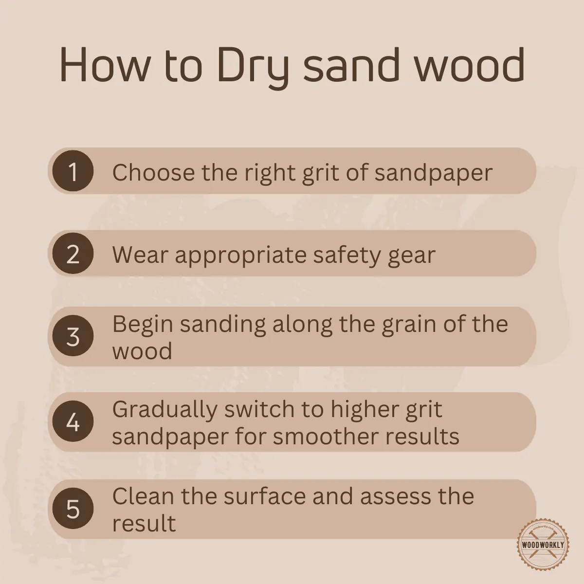 How to Dry sand wood