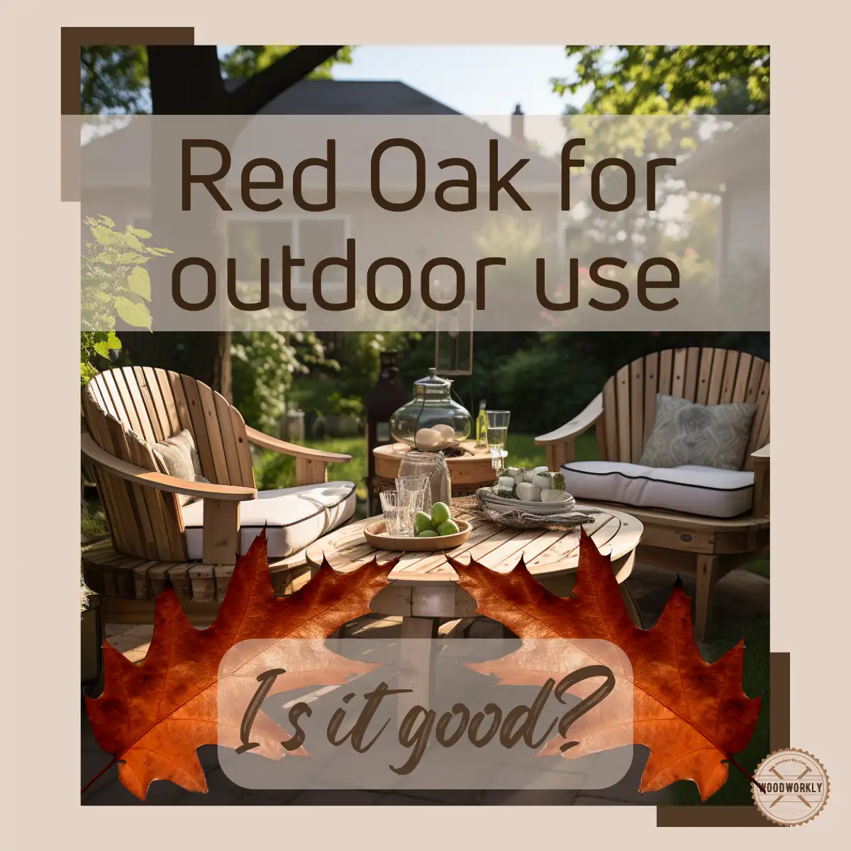 Is Red Oak Good For Outdoor Use