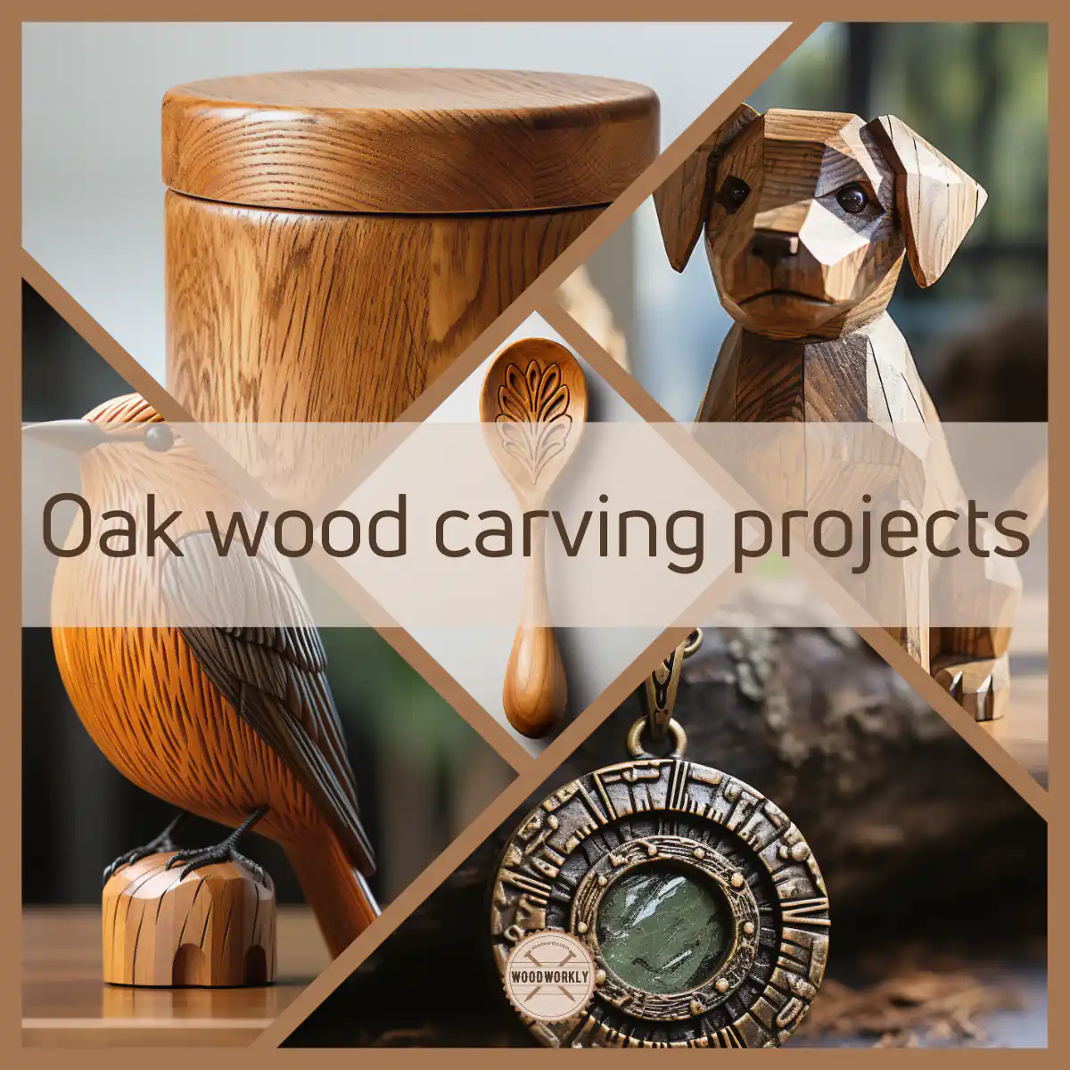 Oak wood carving projects