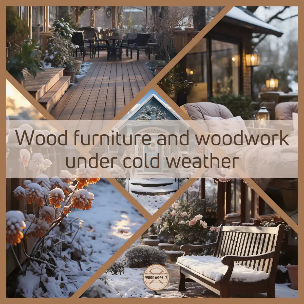 Wood furniture and woodwork under cold weather