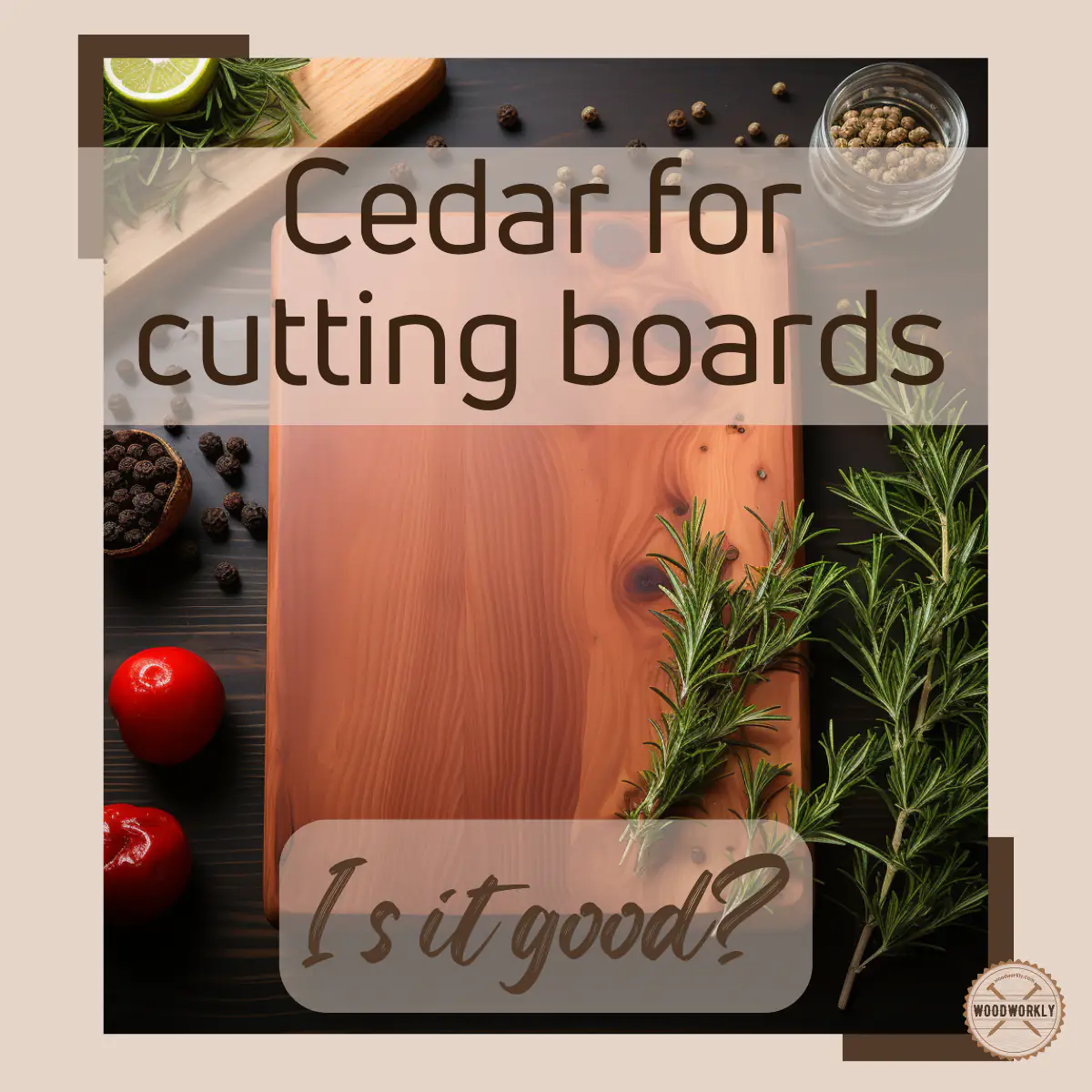 is cedar good for cutting board