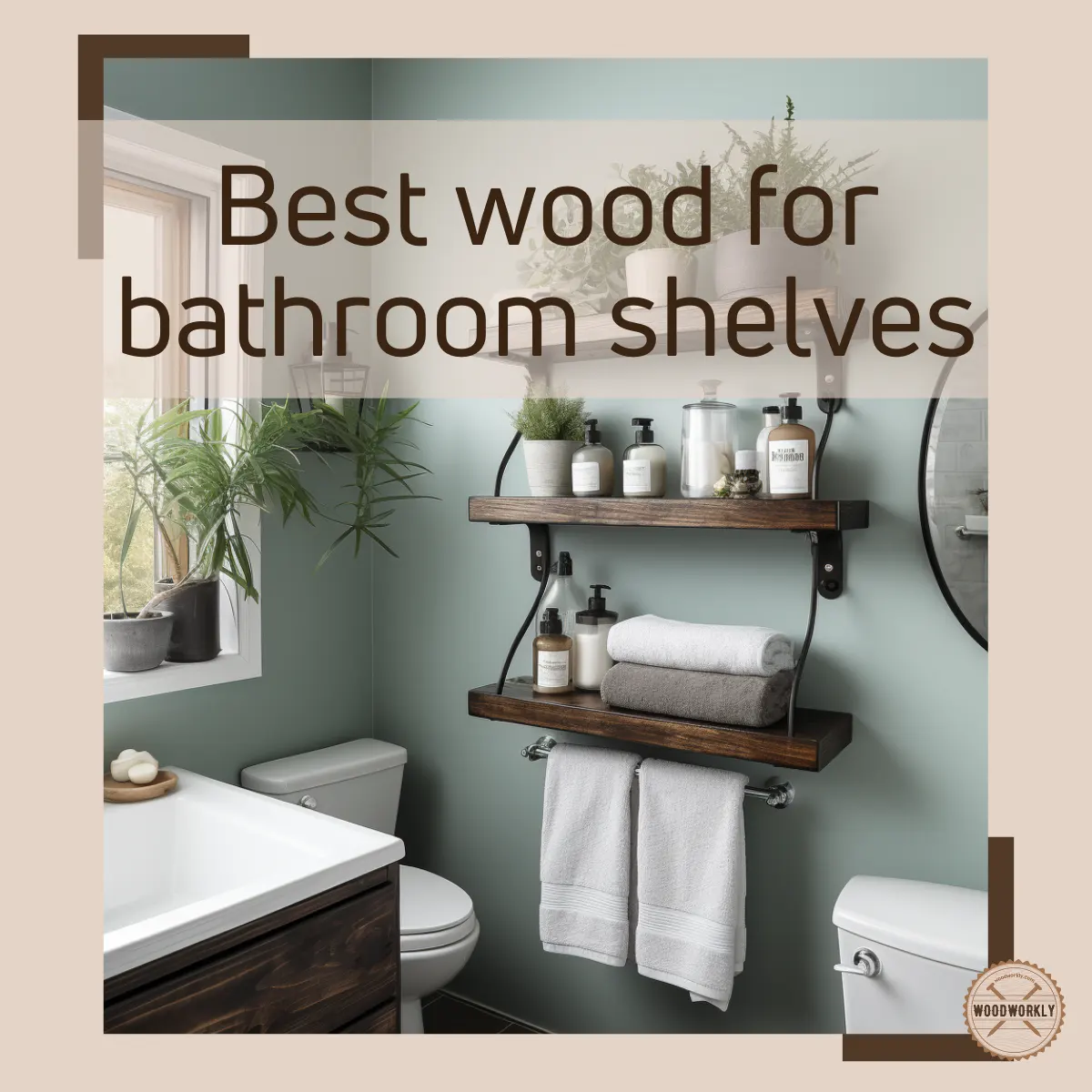 Best wood for bathroom shelves