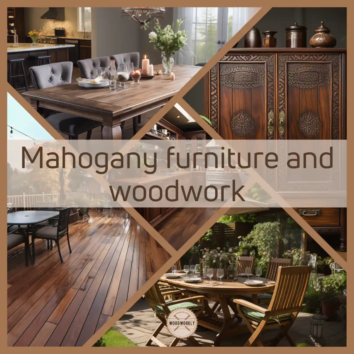 Mahogany furniture and woodwork