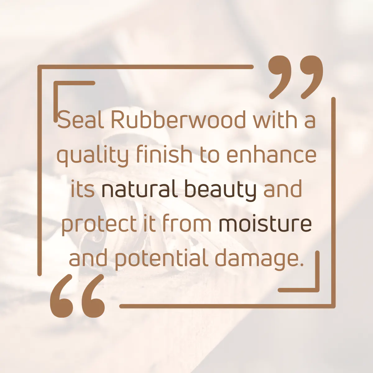 Tip for working with Rubber wood