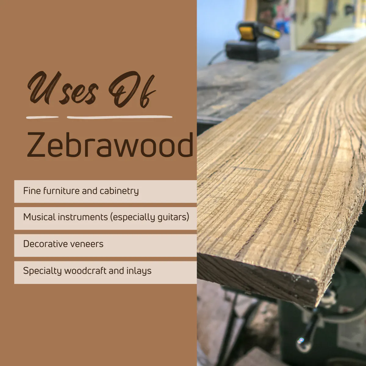 Uses of Zebrawood