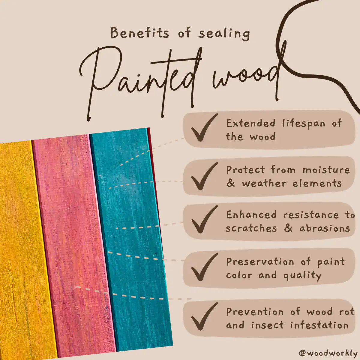 Benefits of sealing painted wood