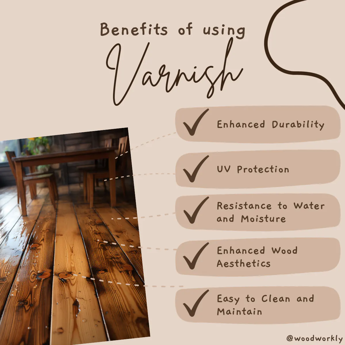 Benefits of using Varnish on wood