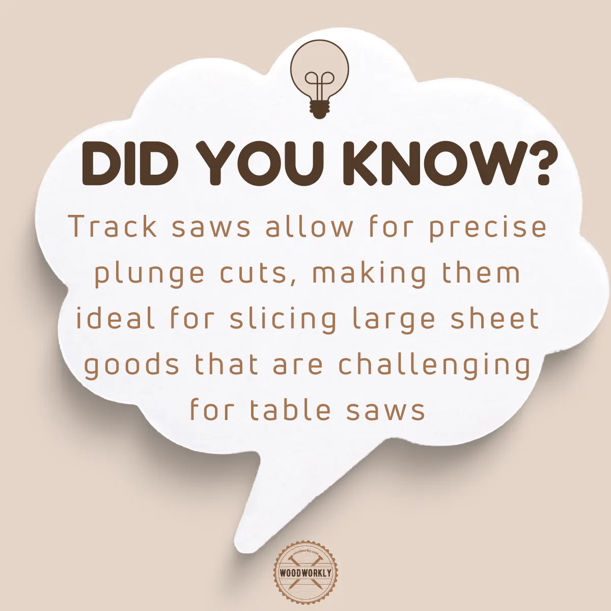 Did you know fact about Track Saw