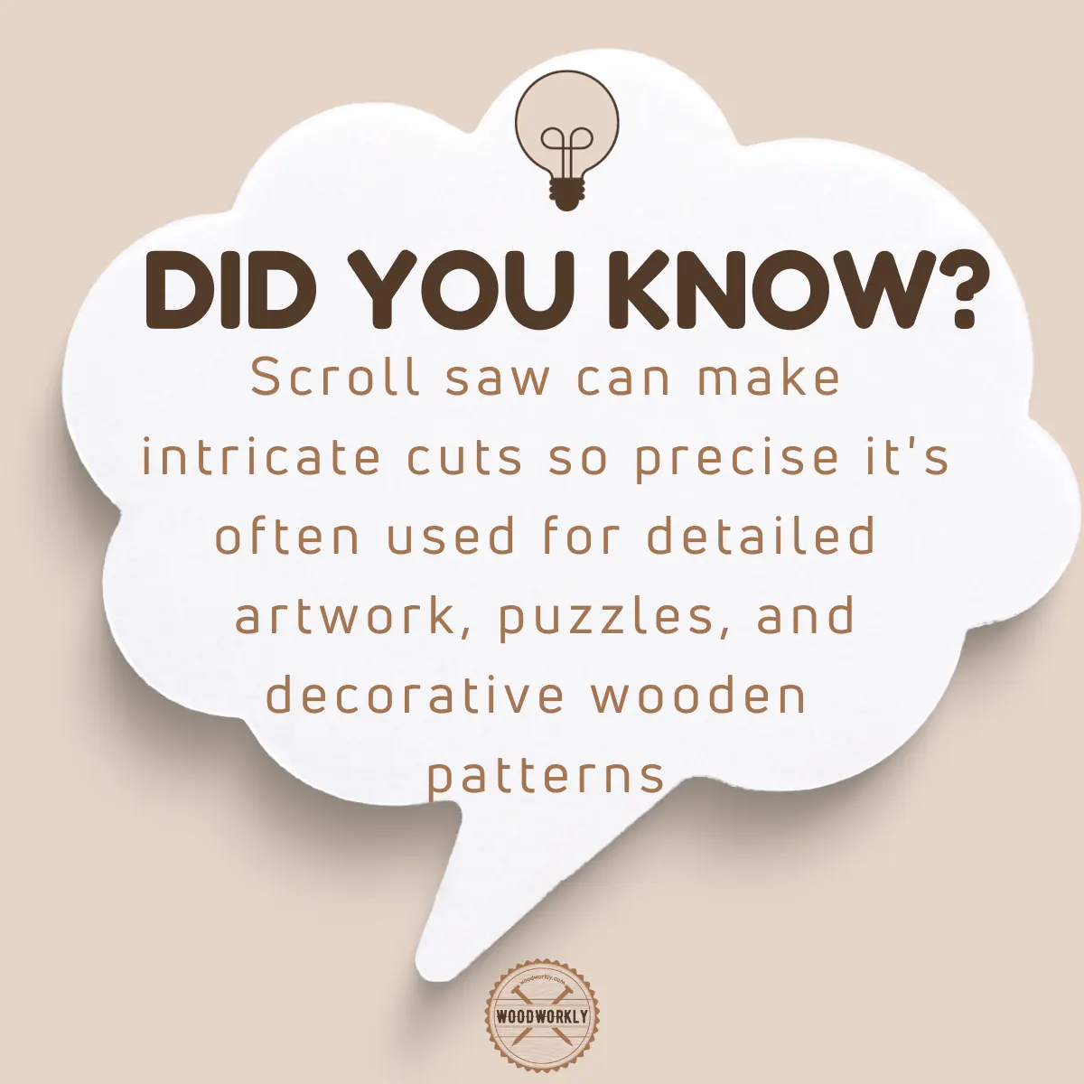 Did you know fact about scroll saw