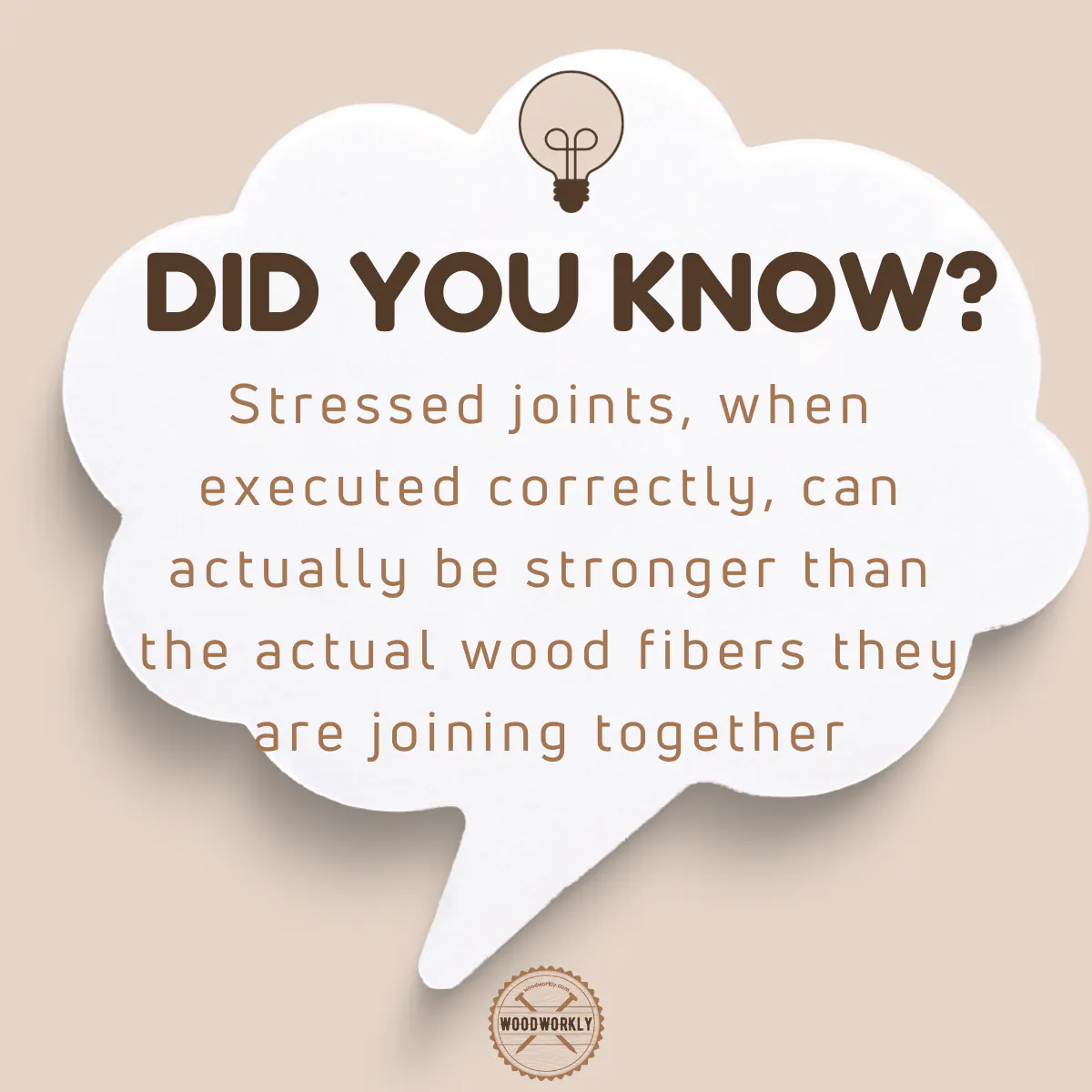 Did you know fact about stressed joints