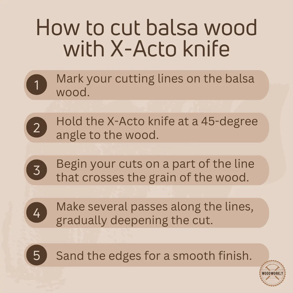 How to cut balsa wood with X-Acto knife