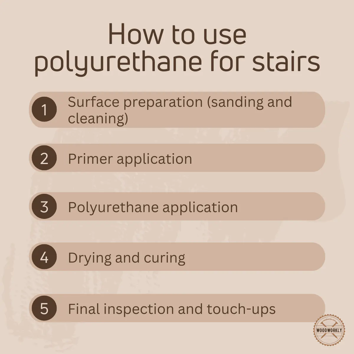 How to use polyurethane for stairs