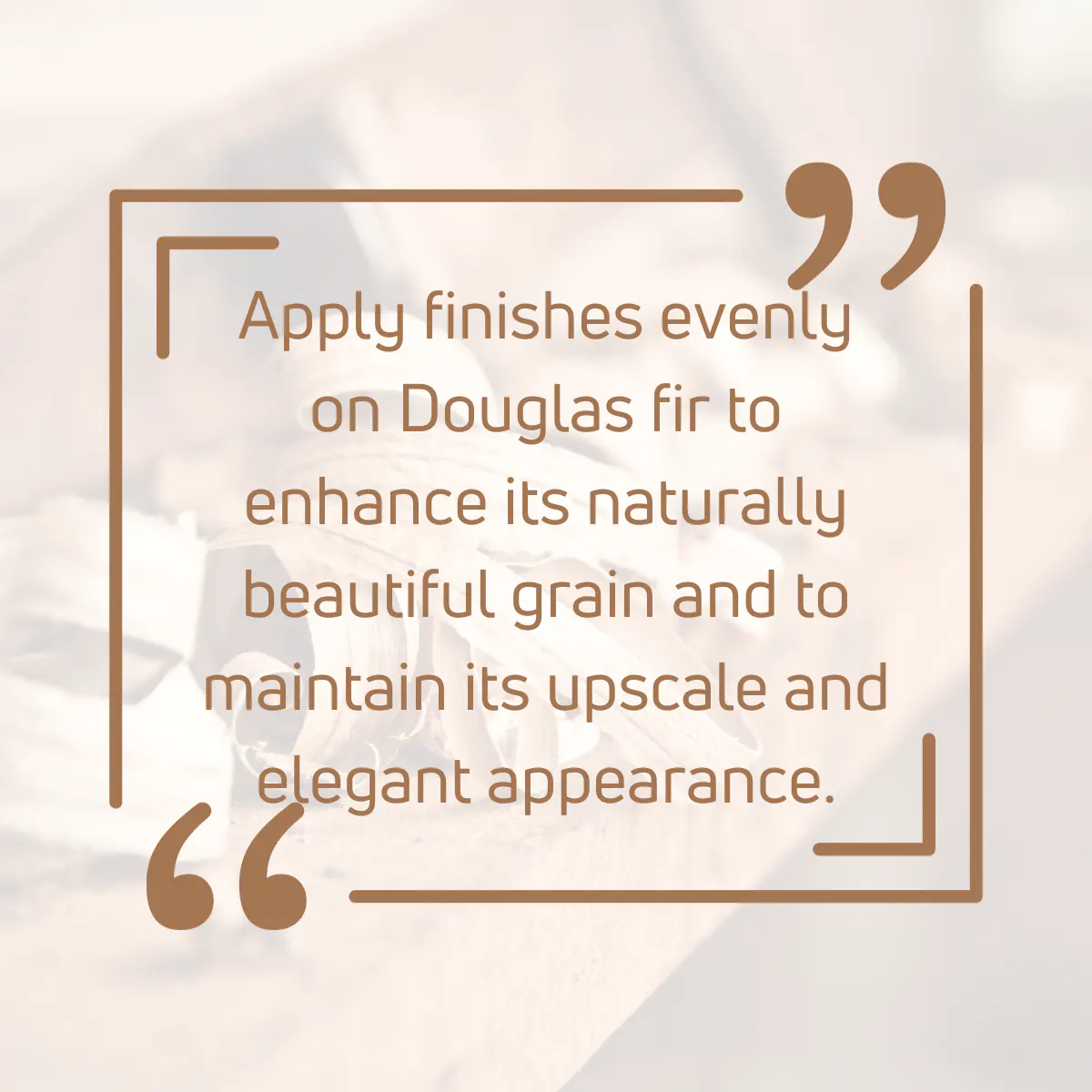 Tip for working with Douglas fir wood