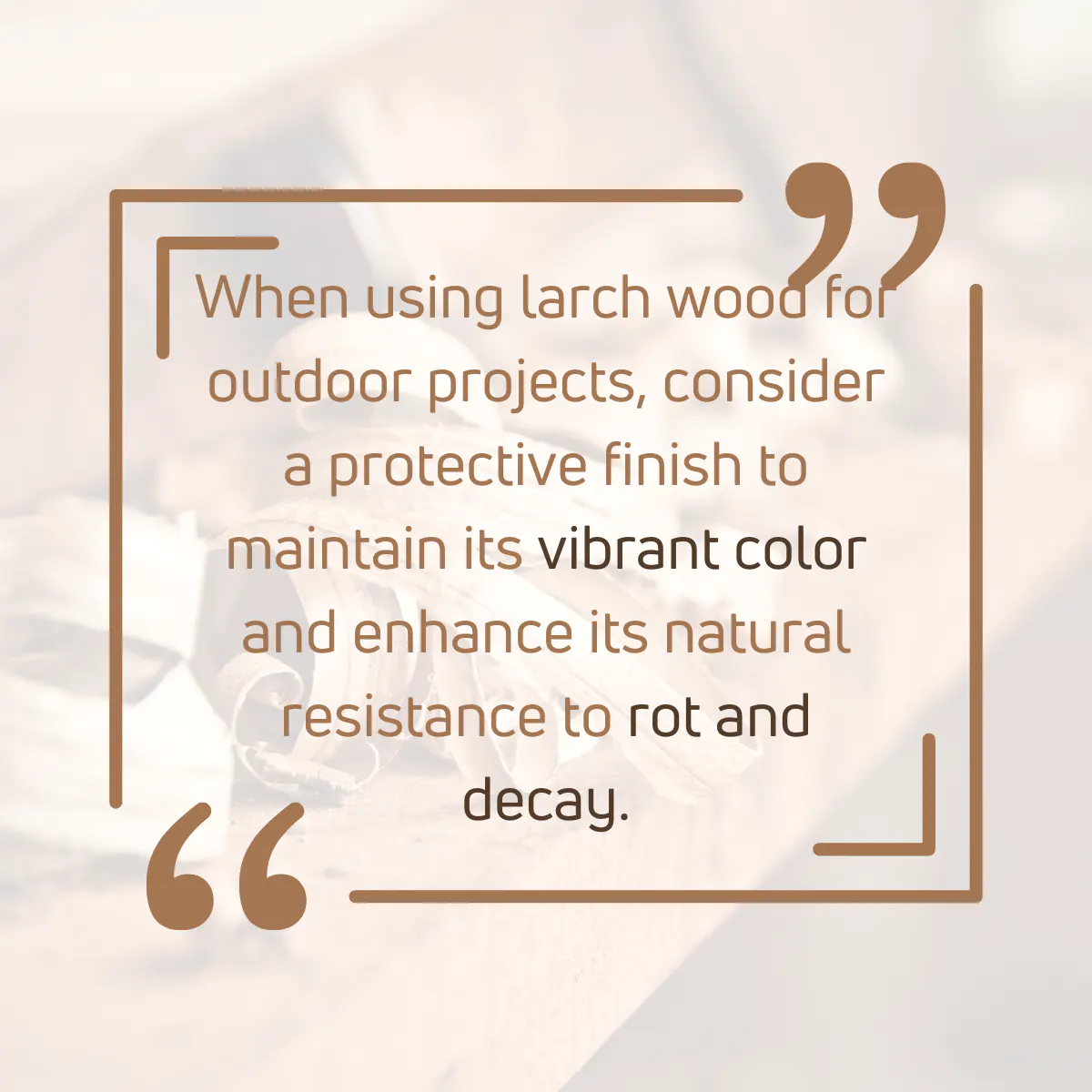 Tip for working with Larch