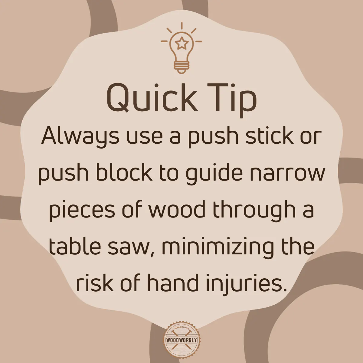 Tip for working with Table Saw