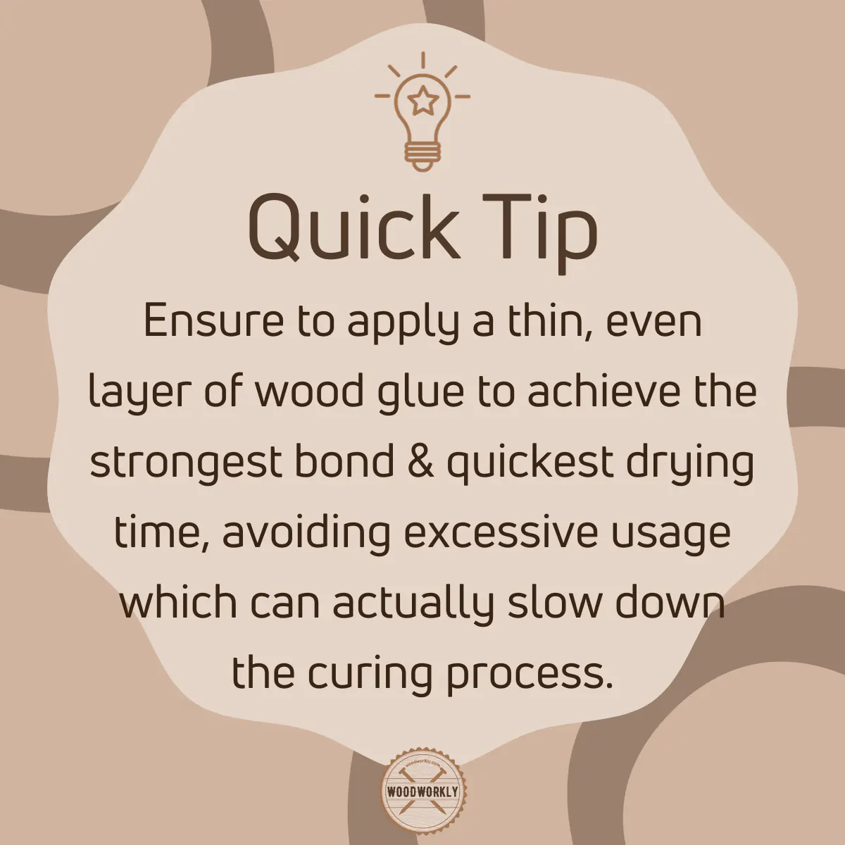 Tip for working with wood glue