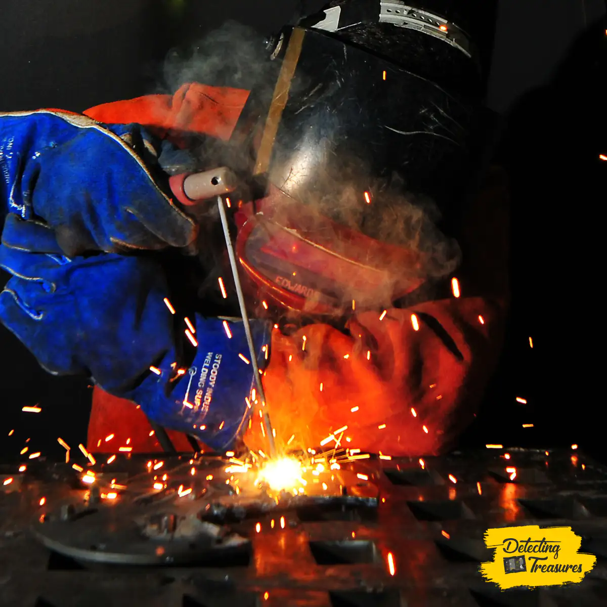 Welding to remove the screw