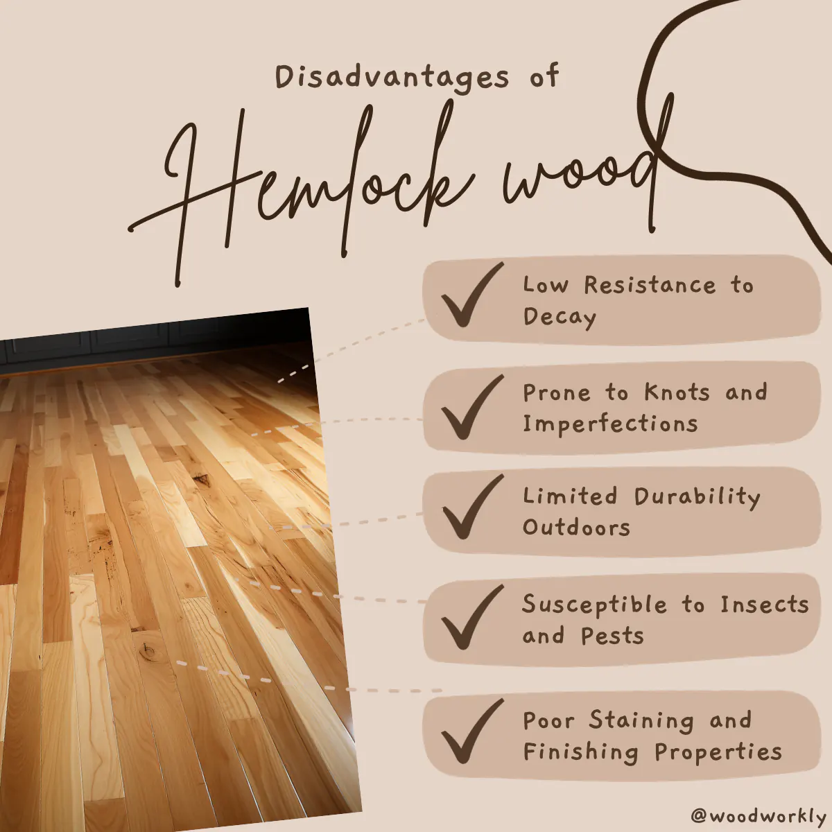 Disadvantages of Hemlock Wood
