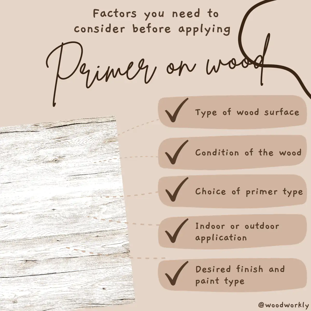 Factors you need to consider before applying primer on wood