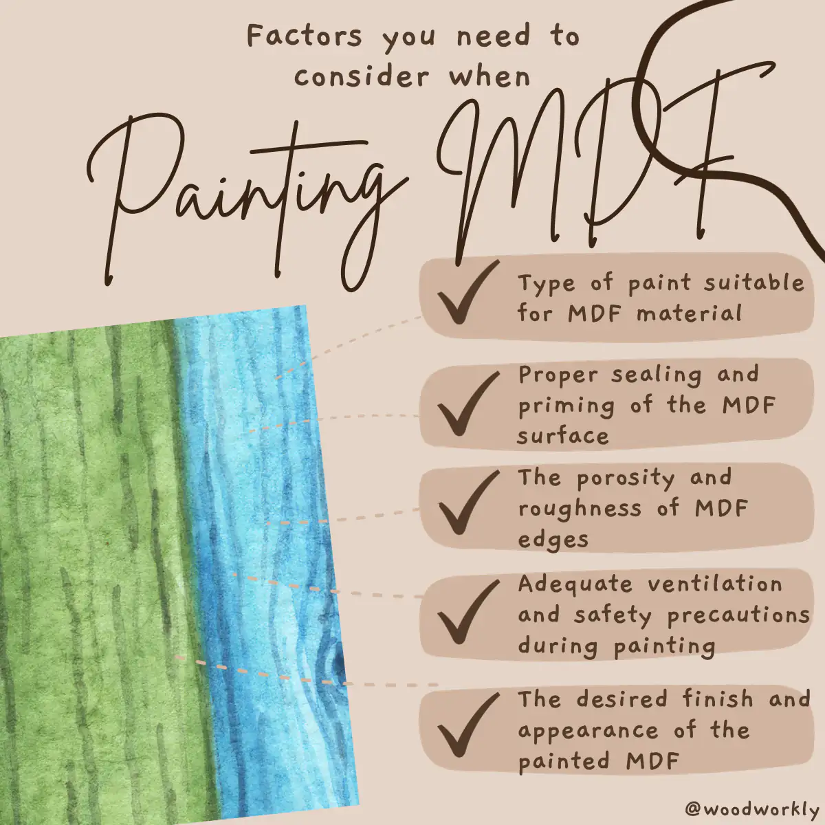 Factors you need to consider when painting MDF