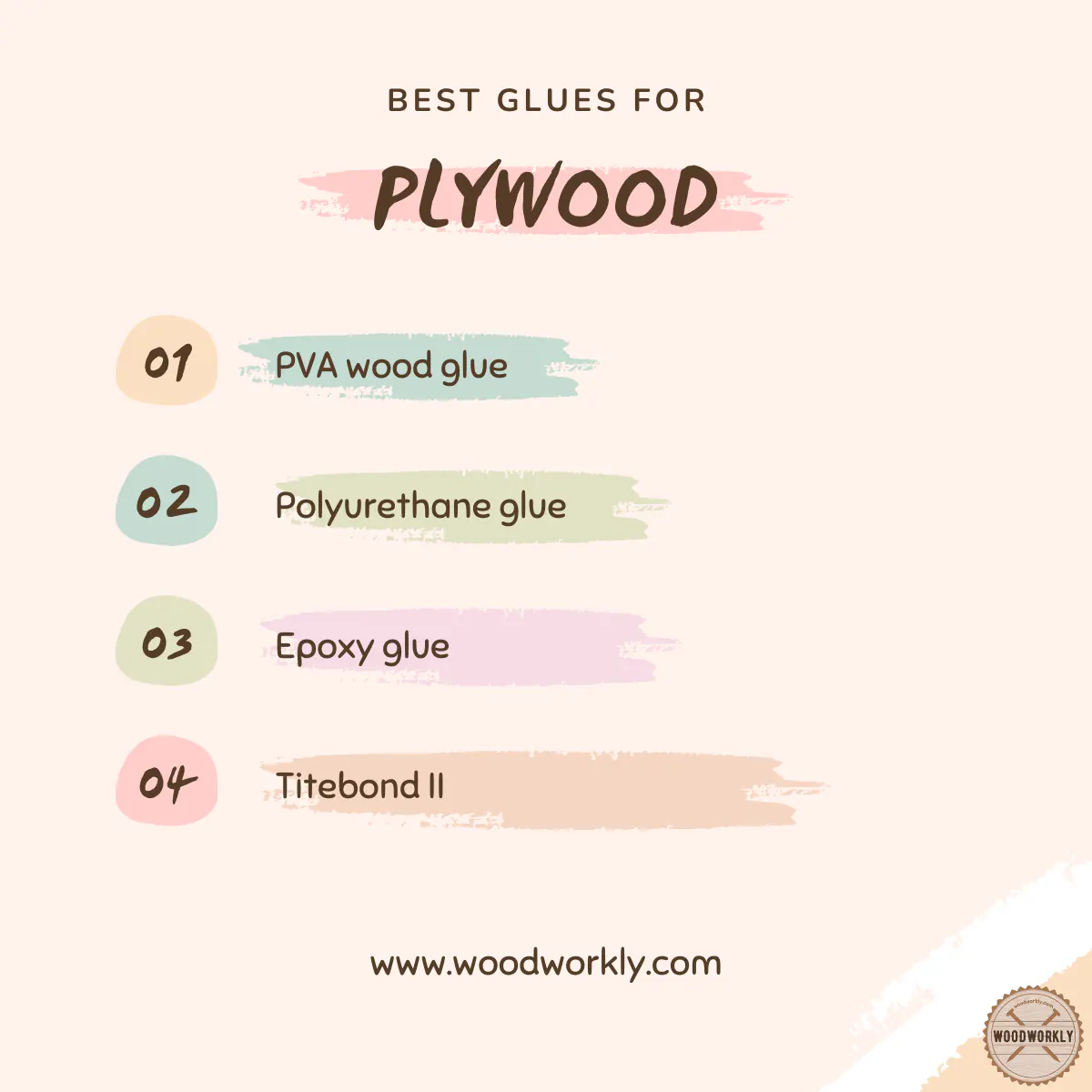 Glues that can use for plywood