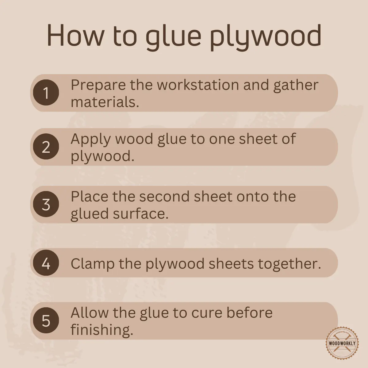 How to glue plywood