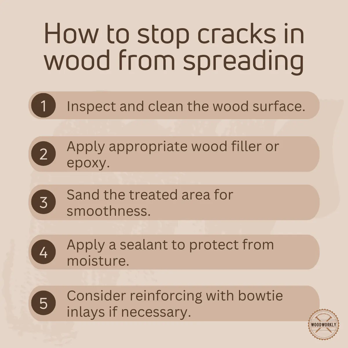 How to stop cracks in wood from spreading