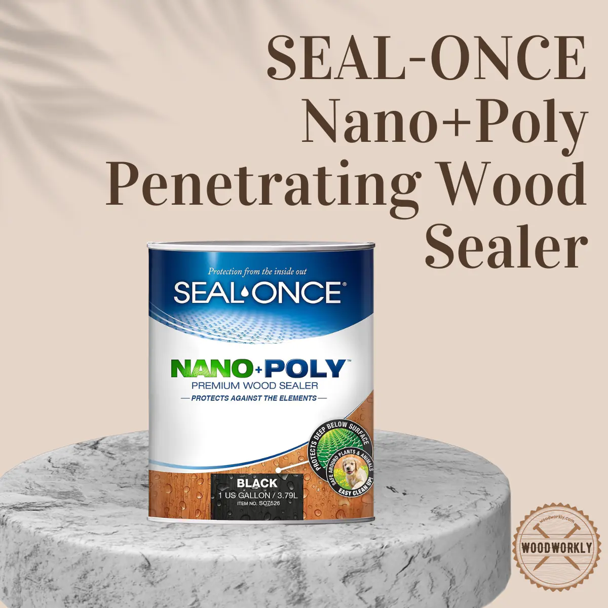 SEAL-ONCE Nano+Poly Penetrating Wood Sealer