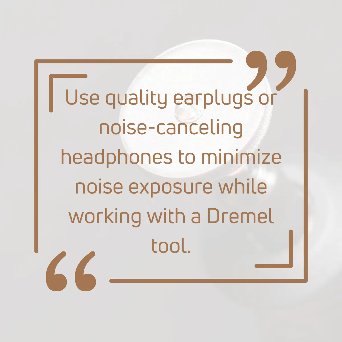 Tip for making Dremel quiet