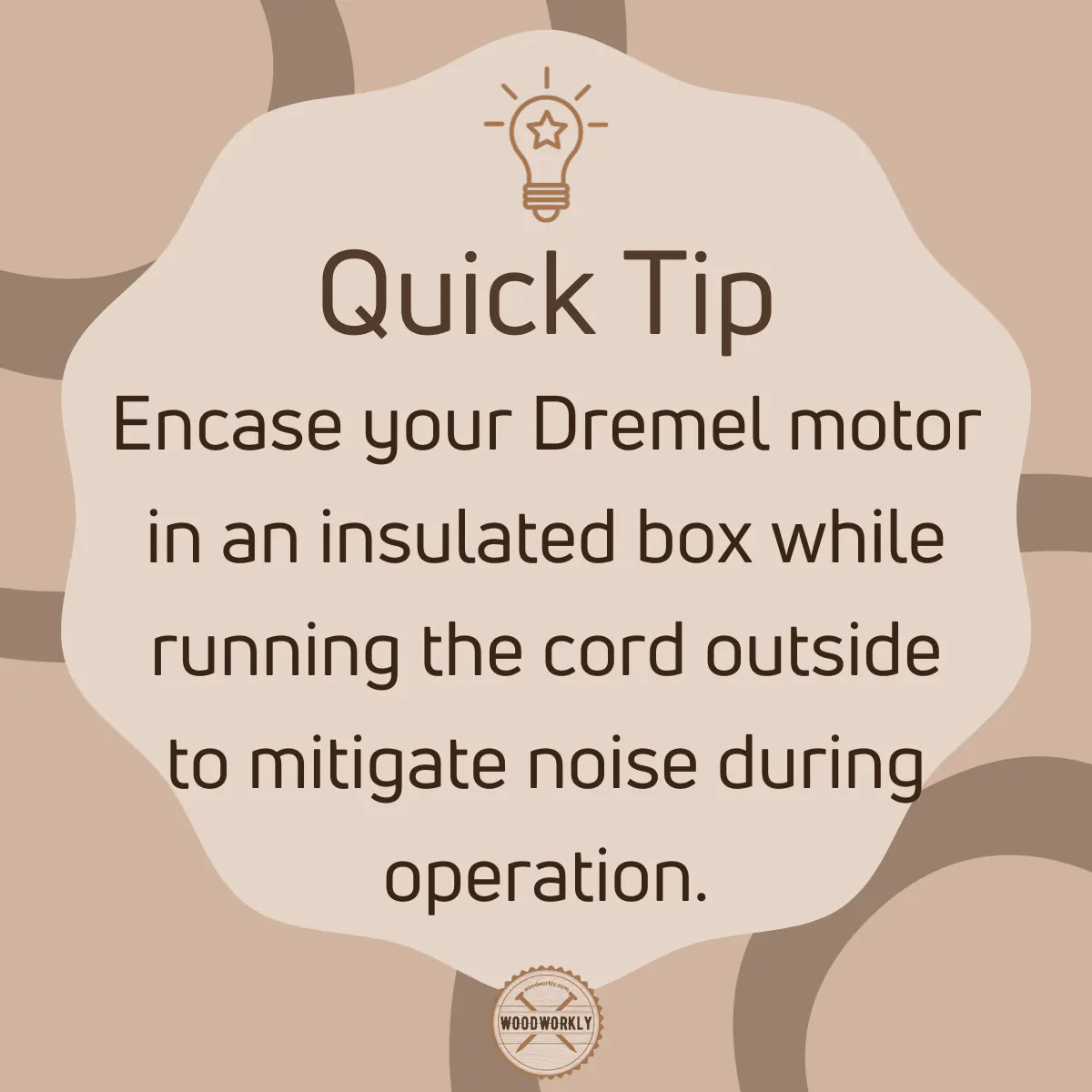 Tip for making Dremel quieter
