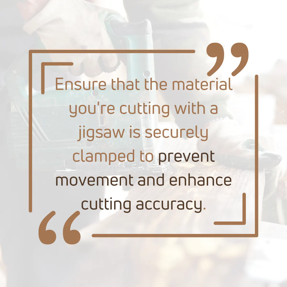 Tip for working with the Jigsaw