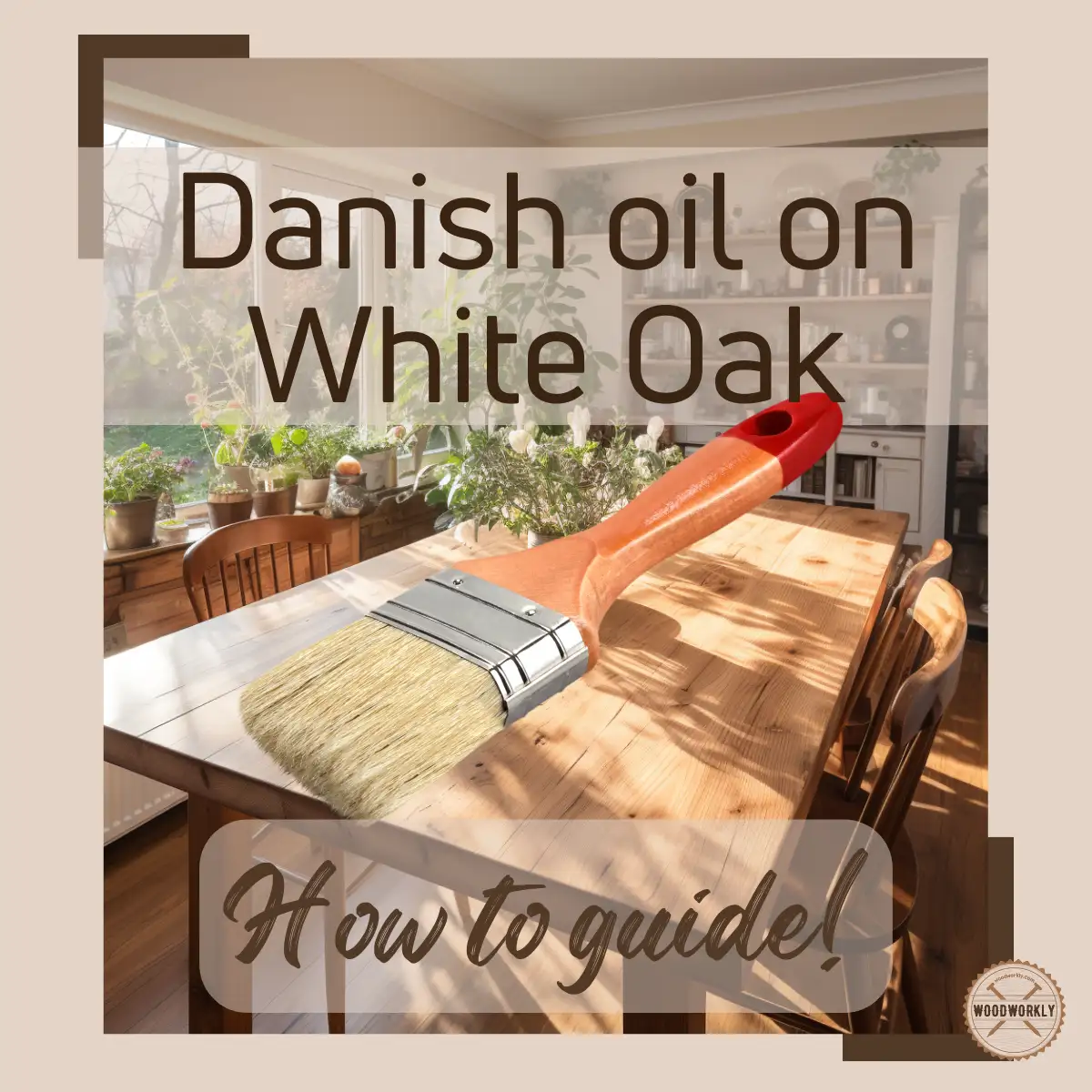 Danish oil on White Oak