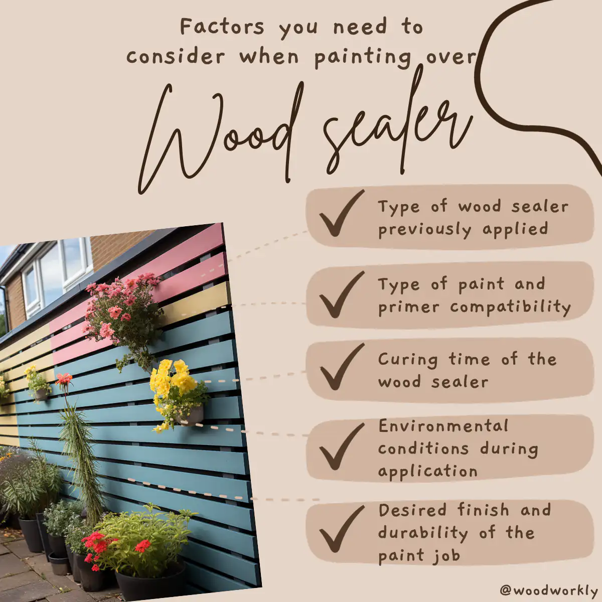 Factors you need to consider when painting over wood sealer